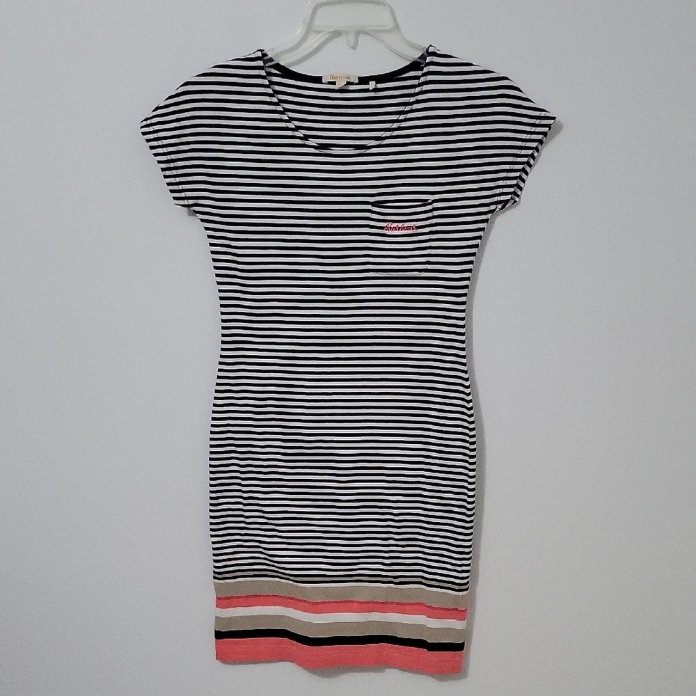 Barbour Harewood Stripe Dress, Size 4